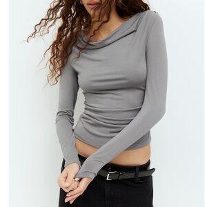 Cowl Neck Jersey Top